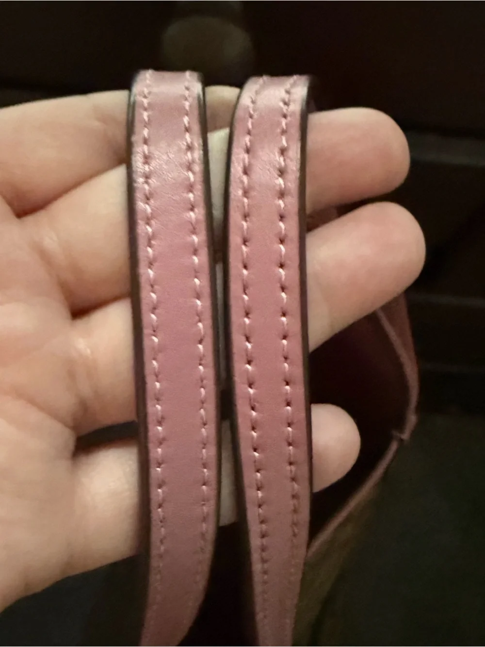 Coach Brown Signature Canvas Tote with Pink Trim and Unicorn Graphic